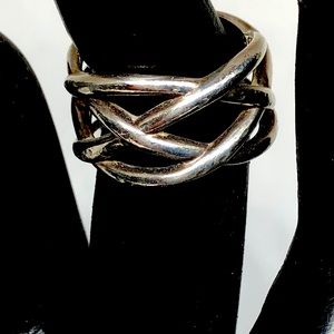 Tiffany & Co Celtic knot weaved 925 ring size 6.5